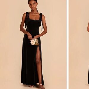 Birdy grey Alex bridesmaids dress in black velvet